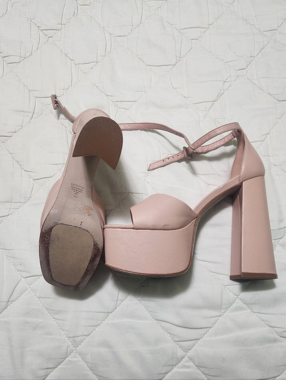 Schutz Pink Platform Heels
